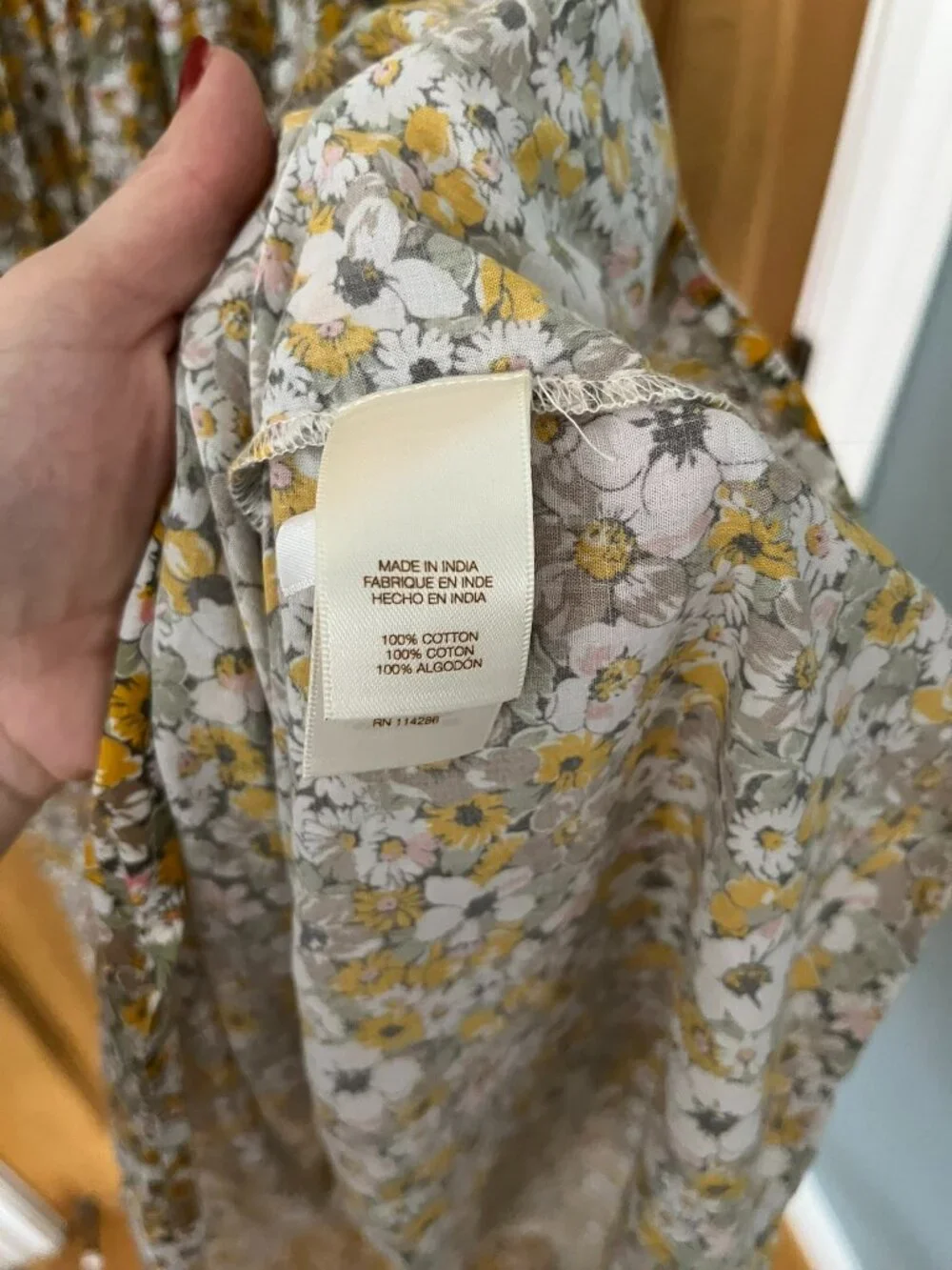 Frye x Anthropologie | Alice Floral Maxi Dress | 100% Cotton Size Medium - Picture 9 of 13
